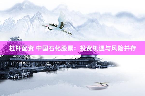 杠桿配資 中國(guó)石化股票：投資機(jī)遇與風(fēng)險(xiǎn)并存